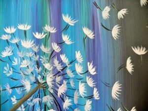 "Dandelion Wings"Art Fun Paint Night