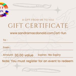 Paint Night gift certificate